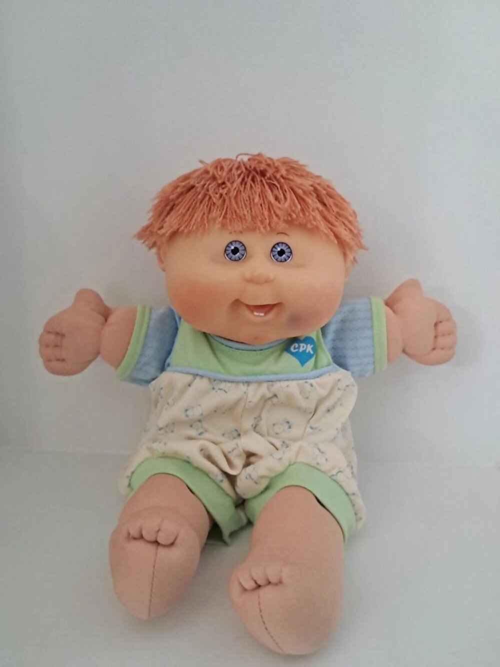 2004 OAA Inc Play Along PA-17 Boy Cabbage Patch Kid Doll 14” Red Hair Blue Eyes